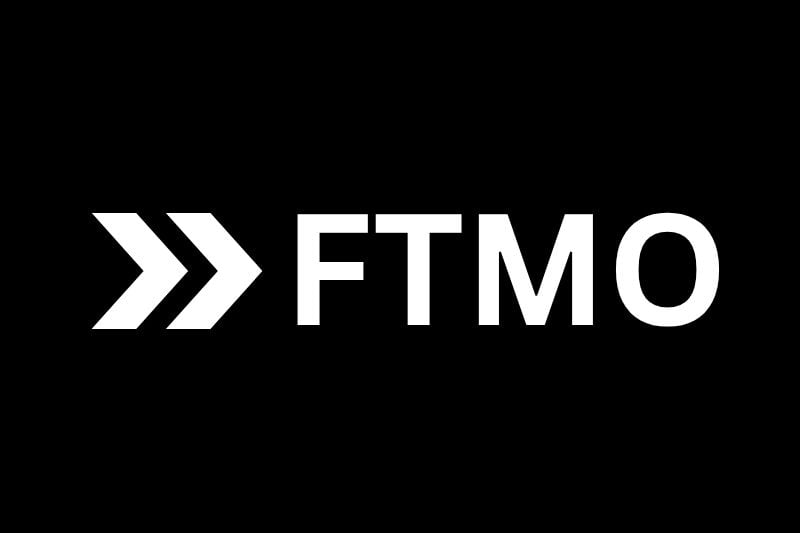FTMO logo featured among top prop firms with no time limit for trading challenges.